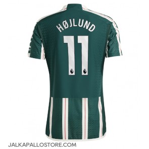 Manchester United Rasmus Hojlund #11 Vieraspaita 2023-24 Lyhythihainen